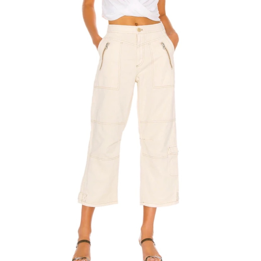 Free people Ecru Misty Road Pant in Ivory